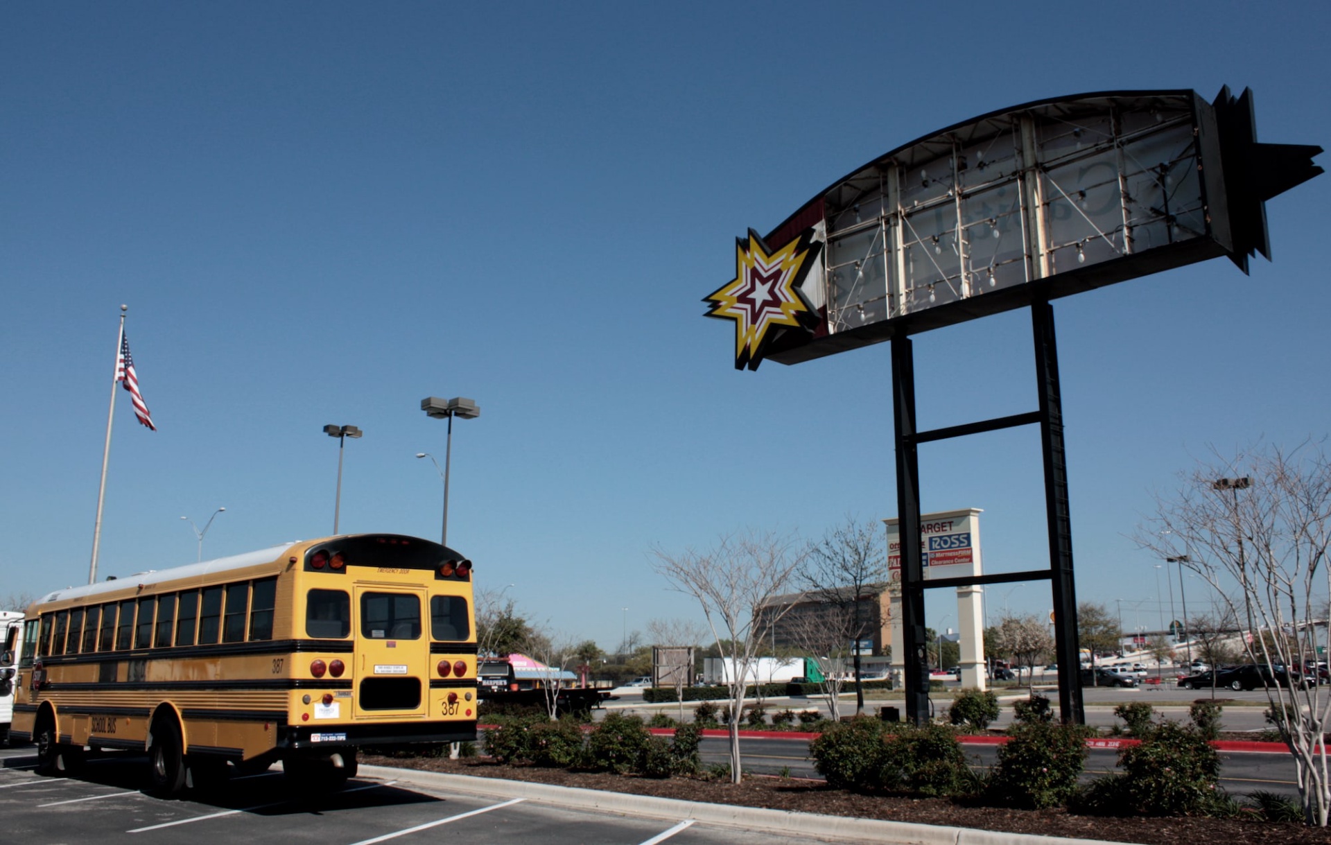 usa stars  stripes school bus mall sign 3372616555 o